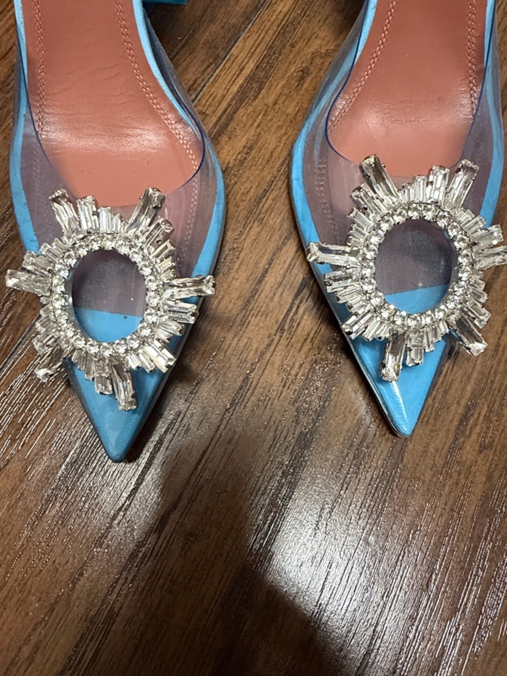 Amina Muaddi Begum Glass sling - Picture 3 of 9